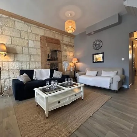 Bel En Pierre De 100 M2 Avec Cour. Appartamento Margaux-Cantenac